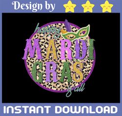 Leopard Mardi Gras PNG, Mardi Gras sublimation design download, Instant Download, Cheetah Fleur De Lis Clipart, Happy Ma