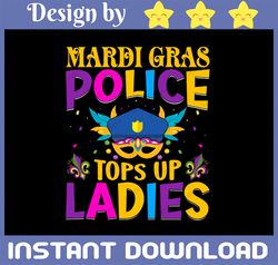 Mardi Gras Police Tops Up Ladies PNG, Mardi Gras Police Lady PNG, Mardi Gras Ladies PNG, Mardi Gras hat Sublimation