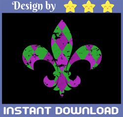 Mardi Gras, Purple Yellow Green, Fleur De Lis, Mardi PNG Digital Design, Fleur De Lis Sublimation Design Download, Clipa