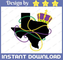 Mardi Gras Texas State SVG, Mardi Gras PNG, Sublimation Cut files Design, Texas Png, Mardi Gras Hat