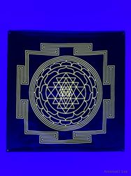 Yantra Art Meditation tapestry Blacklight decor Wall art Yoga tapestry Sacred Geometry UV backdrop