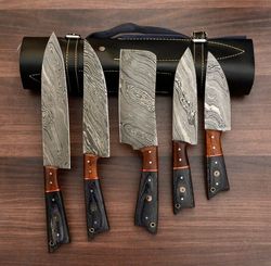 Savor the Flavor: BM-5014 5-Piece BBQ Damascus Chef Knife Set - BladeMaster