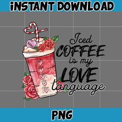 Valentine Coffee Png, Valentine Coffee Png, Valentine Drinks Png, Latte Drink Png, XOXO Png, Coffee Lover, Valentine Sub