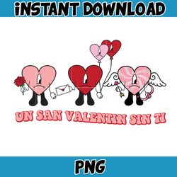 Bad Bunny Valentines Day Png, Benito Png, Un Valentina Sin Ti, Bad Bunny Png, Cricut Png, Valentine's Day Png (12)