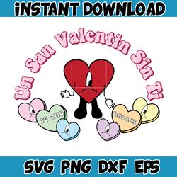 Bad Bunny Valentines Day Svg, Benito Svg, Un Valentina Sin Ti, Bad Bunny Svg, Cricut Svg, Valentine's Day (18)