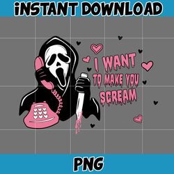 Ghostface Horror Valentine PNG, Valentine's Day Horror Character, Horror Valentine Png, Valentine's Day Png (6)