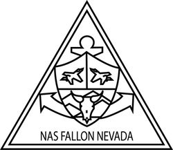 NAVAL AIR STATION FALLON NAS FALLON-U.S. NAVY PATCH VECTOR FILE Black white vector outline or line art file