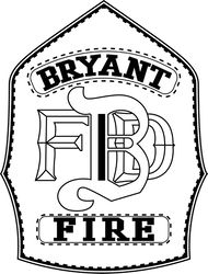 FBD FIRE PATCH VECTOR FILE Black white vector outline or line art file