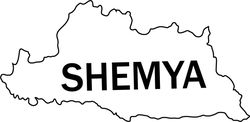 MAP OF SHEMYA VECTOR FILE Black white vector outline or line art file