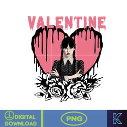 Valentine Wed Addams Png, Valentine Movies Png, Valentine Wednes Png, Nevermore Academy Png (11)