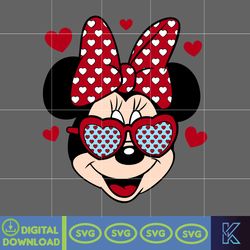 Designs Cartoon Valentine Svg, Be My Valentine Svg, Mouse And Friend Character Movie Svg (31)