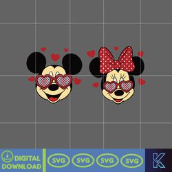 Designs Cartoon Valentine Svg, Be My Valentine Svg, Mouse And Friend Character Movie Svg (48)