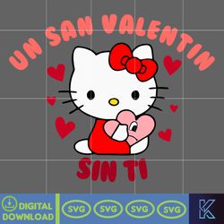 Hello Cats Valentine Svg, Valentines Day Kitty Svg Svg, Kawaii Kitty Svg, Valentines Day Svg (1)