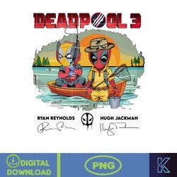 Deadpool 3 Png, Ryan Reynolds Hugh Jackman Png, Deadpool and Wolverine Png, Cute Deadpool 3 png, Superhero X-Men Png (1)