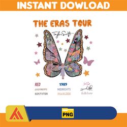 The Eras Tour Taylor Swift Butterfly Png, Swiftie Png, Flower Taylor Png, Taylor Fan png ,Taylors Version