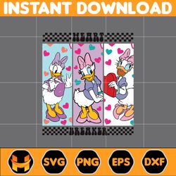Designs Cartoon Valentine Svg, Be My Valentine Svg, Mouse And Friend Character Movie Svg (9)