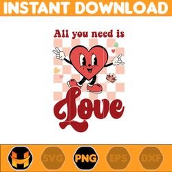 Retro Valentine Png, Checkerboard Valentine Png, Happy Valentine's Day Png, Happy Valentine Sayings Png (5)