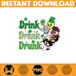 Drink Drank Drung Png, Png, Pinch Proof Png, St Patrick's Day Png, Cartoon Characters Png, Pot of Gold, Feeling Lucky Pn