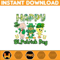 Looney Tunes Happy St Patricks Day Png, Pinch Proof Png, St Patrick's Day Png, Cartoon Characters Png, Pot of Gold, Feel