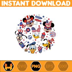 Mouse 4th Of July Png, Cartoon 4th July Png, Fourth Of July Designs, Independence Day, 4th Of July, Instant Download (3)
