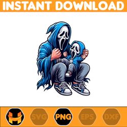 Ghostface Scream Png, Super Hero Dad And Son Png, Father's Day 2024 Png, Father's Day Png Sublimation, Clipart (3)