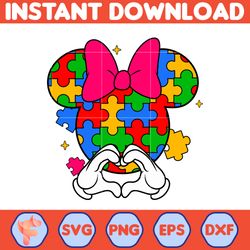 Mickey Autism Svg, Funny Dog And Friends, Character Cartoon Friends, Instant Download (7)