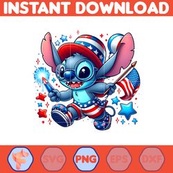 Stitch 4Th Of July Png,Funny Cartoon Fourth Of July Png, Cartoon Independence Day Png, 4th Of July Png
