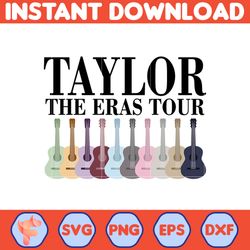 Taylor The Eras Tour Guitar Svg, Taylor Swift The Eras Tour 2023 Png, Taylor Swift Png, TS Swiftie Concert Png