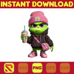 Grinch bougie Hoodie Png, Colorful Boujee Png, Christmas Trending 2023 Png, Instant Download (14)