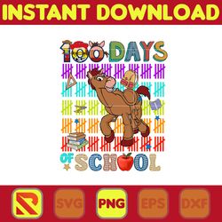 Big 100 Days Of School Png, Mouse and Friend, 100th Day of School Png, Back To School, Toy 100 Days Pop, Woody Png (151)
