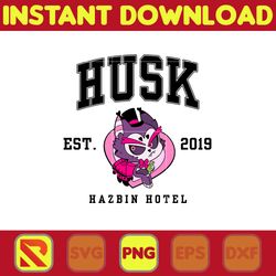 Husk Est.2019 Png, Hazbin Hotel Png, Hazbin Hotel Cartoon Png, Helluva Boss Png, Combo Hazbin Hotel Png
