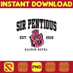 Sir Pentious Est.2019 Png, Hazbin Hotel Png, Hazbin Hotel Cartoon Png, Helluva Boss Png, Combo Hazbin Hotel Png