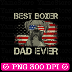 best boxer dad ever dog lover american flag best dad daddy father's day