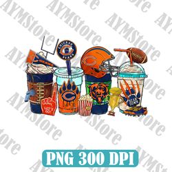 Chicago Bears Coffee Drink PNG, NFL Coffee Drink Png, NFL Coffee Png, NFL png, Digital Download