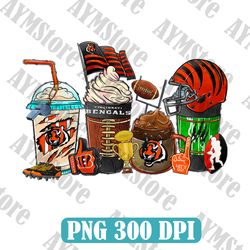 Cincinati Bengals Coffee Drink PNG, NFL Coffee Drink Png, NFL Coffee Png, NFL png, Digital Download