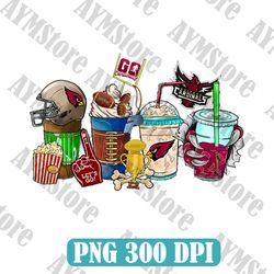 Go Cardinals Coffee Drink PNG, NFL Coffee Drink Png, NFL Coffee Png, NFL png, Digital Download