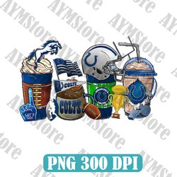 Indiana colts Coffee Drink PNG, NFL Coffee Drink Png, NFL Coffee Png, NFL png, Digital Download
