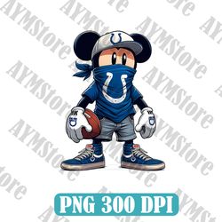 Indianapolis Colts Mickey PNG, Indianapolis Colts PNG, NFL Teams PNG, NFL PNG, Png, Eps, Instant Download