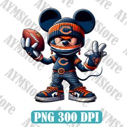 Chicago Bears Mascot Png, Nfl Png, American Football PNG, Football Mascot, Sublimation, Digital Download