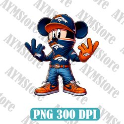 Denver Broncos Mascot Png, Nfl Png, American Football PNG, Football Mascot, Sublimation, Digital Download
