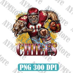 Kansas City Chiefs Mascot Png, Nfl Mascot Png, American Football PNG, Football Mascot, Sublimation, Digital Download