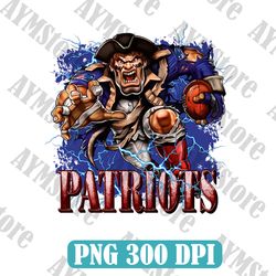 New Englan Patriots Mascot Png, Nfl Mascot Png, American Football PNG, Football Mascot, Sublimation, Digital Download
