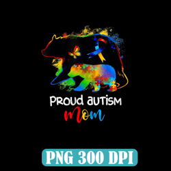 Proud Autism Mom Autism Awareness Puzzle Womens Mom Mother Png, Autism Awareness Png