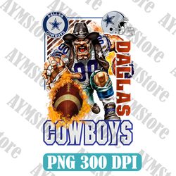 Dallas Cowboys Mascot Png, American Football PNG, Football Mascot, Sublimation
