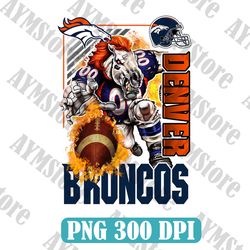 Denver Broncos Mascot Png, Nfl Png, American Football PNG, Football Mascot, Sublimation