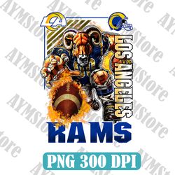 Los Angeles Rams Mascot Png, Nfl Png, American Football PNG, Football Mascot, Sublimation