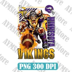 Minnesota Vikings Mascot Png, Nfl Png, American Football PNG, Football Mascot, Sublimation