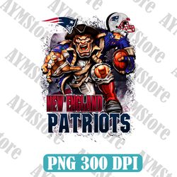 New England Mascot Png, Nfl Png, American Football PNG, Football Mascot, Sublimation