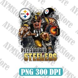 Pittsburgh Mascot Png, Nfl Png, American Football PNG, Football Mascot, Sublimation