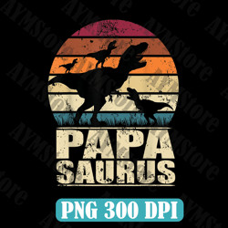 Papasaurus T Rex Dinosaur Triplet Dino Daddy Papa Saurus Best Dad Daddy Father's Day